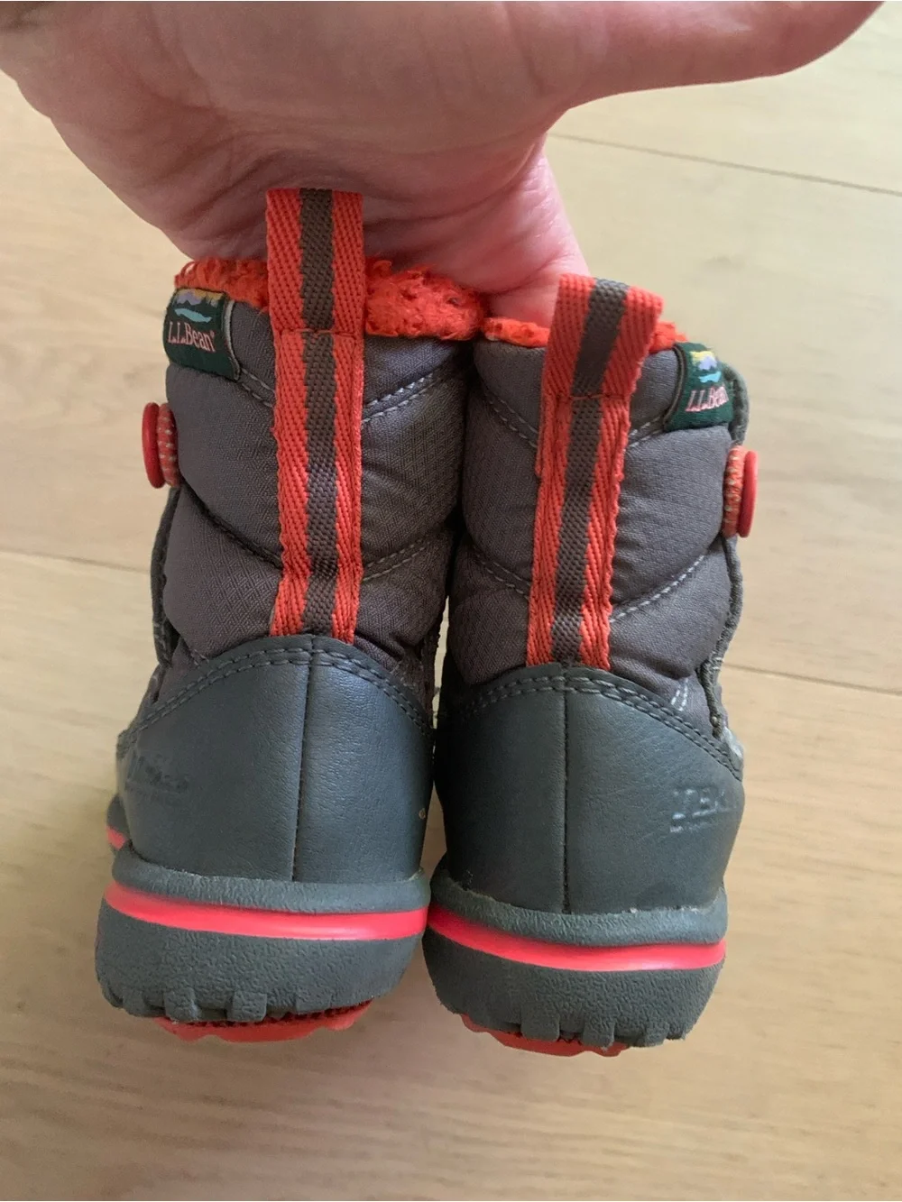 L.L.Bean Kids Size 6 Boys Waterproof Snow Boots 100g PrimaLoft Winter Outdoor